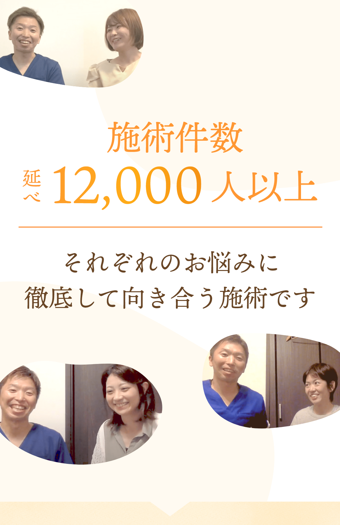 施術件数延べ12,000人以上